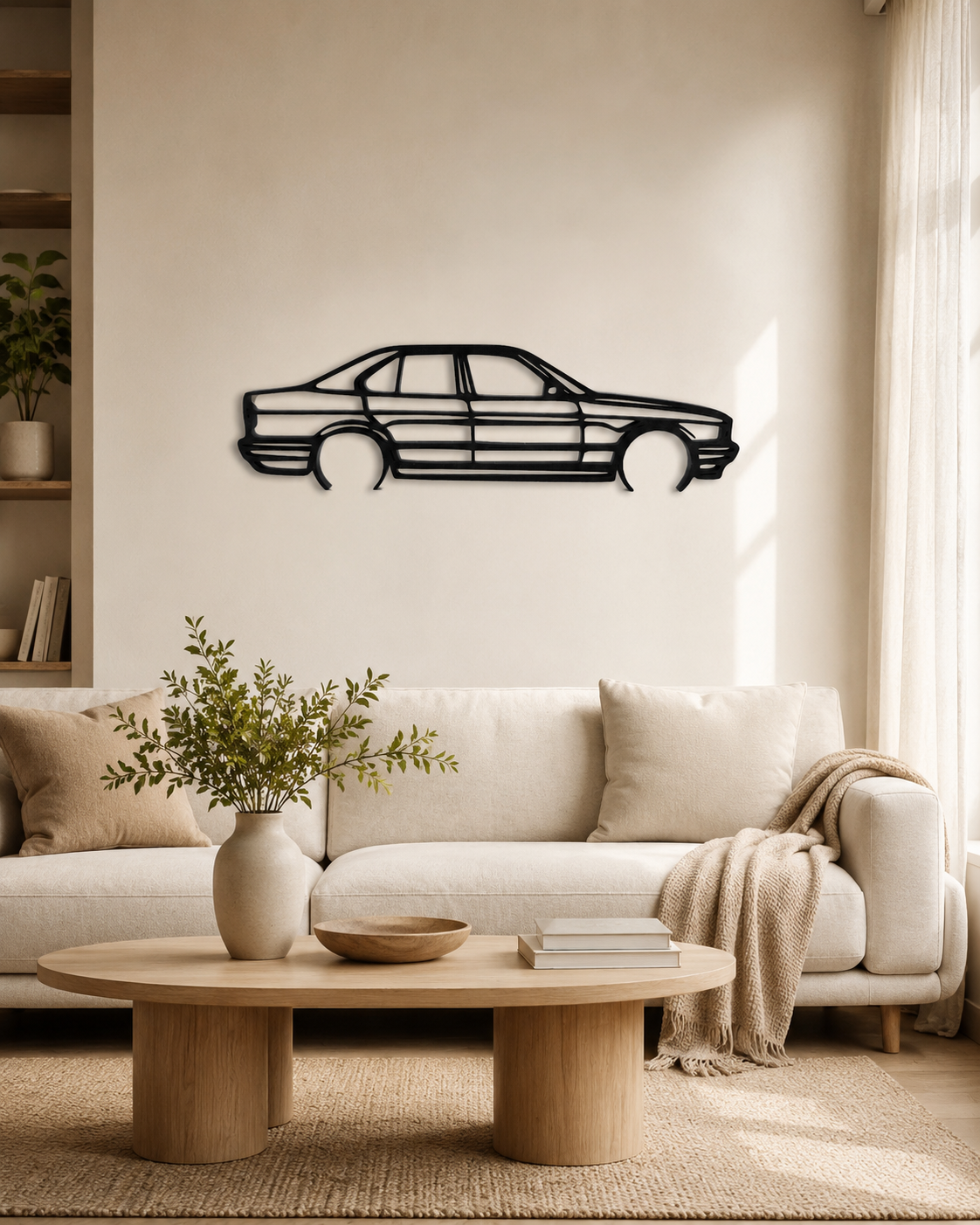 BMW E34 525i 1995 3D Printed Wall Art – Classic Automotive Garage & Man Cave Decor