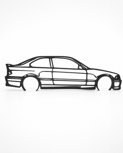 BMW M3 E36 3D Printed Wall Art – Automotive Garage & Man Cave Decor