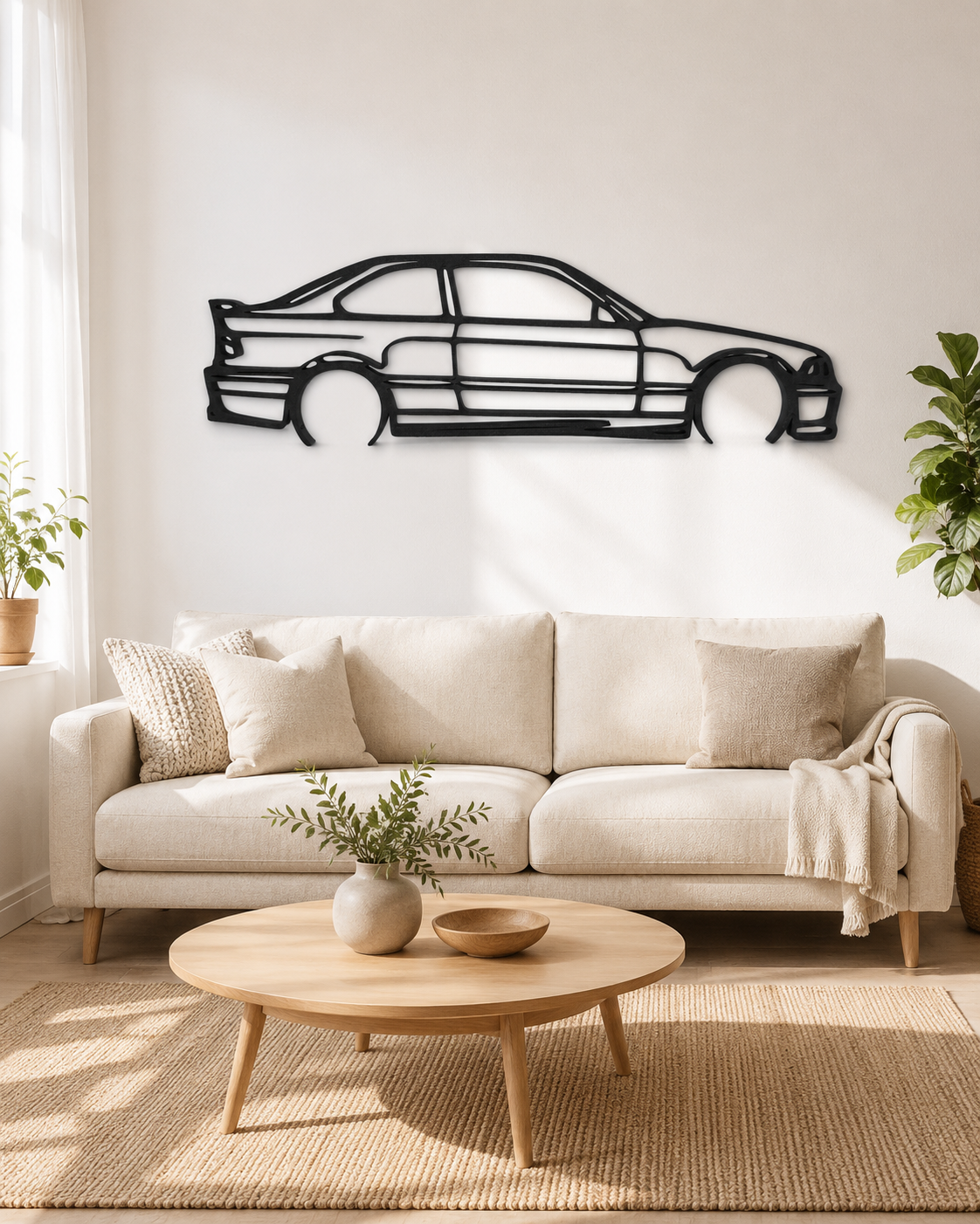 BMW M3 E36 3D Printed Wall Art – Automotive Garage & Man Cave Decor