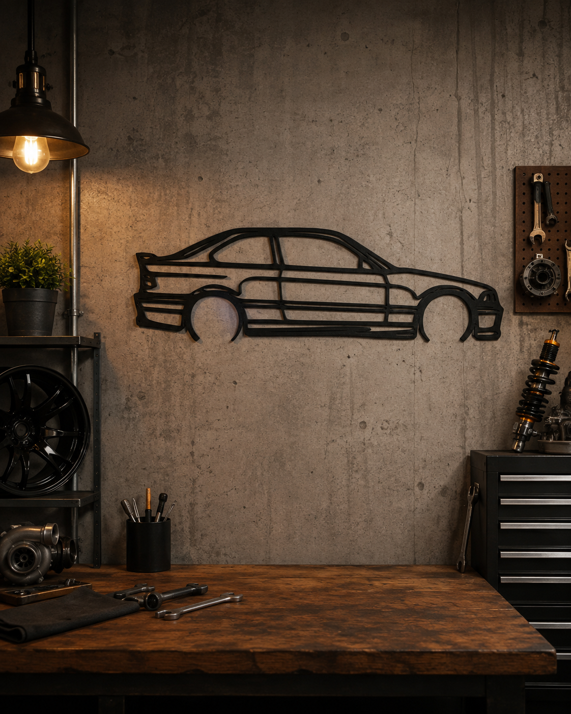 BMW M3 E36 3D Printed Wall Art – Automotive Garage & Man Cave Decor