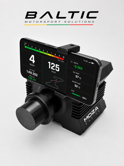 MOZA Wheel Base Phone Holder – Sim Racing Dashboard & Display Mount