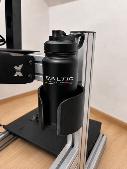 Sim Racing Cockpit Cup Holder – Bolt-On Aluminum Profile Drink & Mug Holder