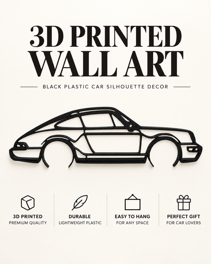 Porsche 911 Carrera Car Wallpaper & Hanger - Home Decor for Auto Lovers