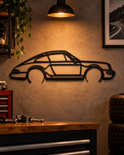 Porsche 911 Carrera Car Wallpaper & Hanger - Home Decor for Auto Lovers