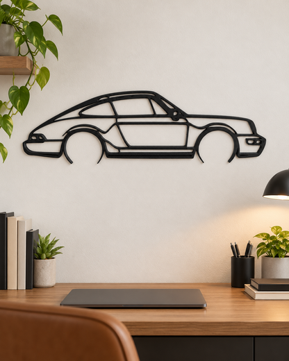 Porsche 911 Carrera Car Wallpaper & Hanger - Home Decor for Auto Lovers