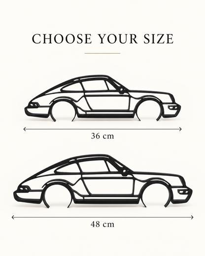 Porsche 911 Carrera Car Wallpaper & Hanger - Home Decor for Auto Lovers