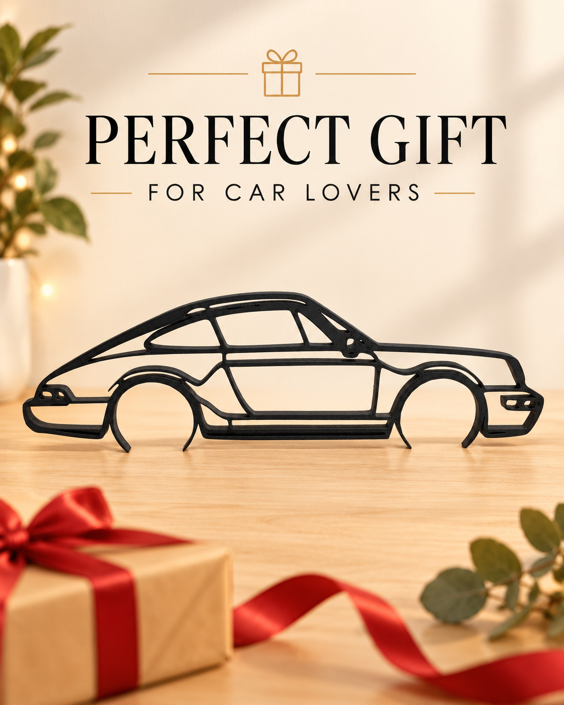 Porsche 911 Carrera Car Wallpaper & Hanger - Home Decor for Auto Lovers