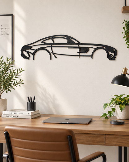 Mercedes-Benz AMG GT 3D Printed Car Silhouette Wall Art