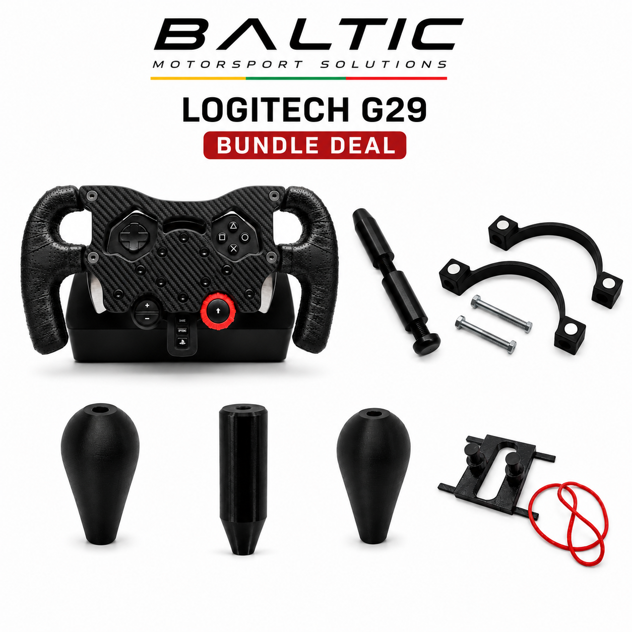 Logitech G29 F1 Wheel Bundle | Sequential Shifter, Magnetic Paddle Shifters & Shifter Knob