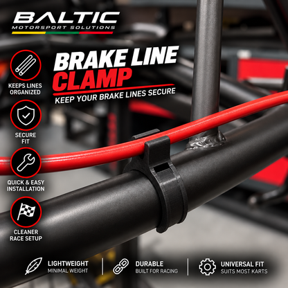 Go Kart Brake Line Clamp For 28, 30, 32mm Chassis