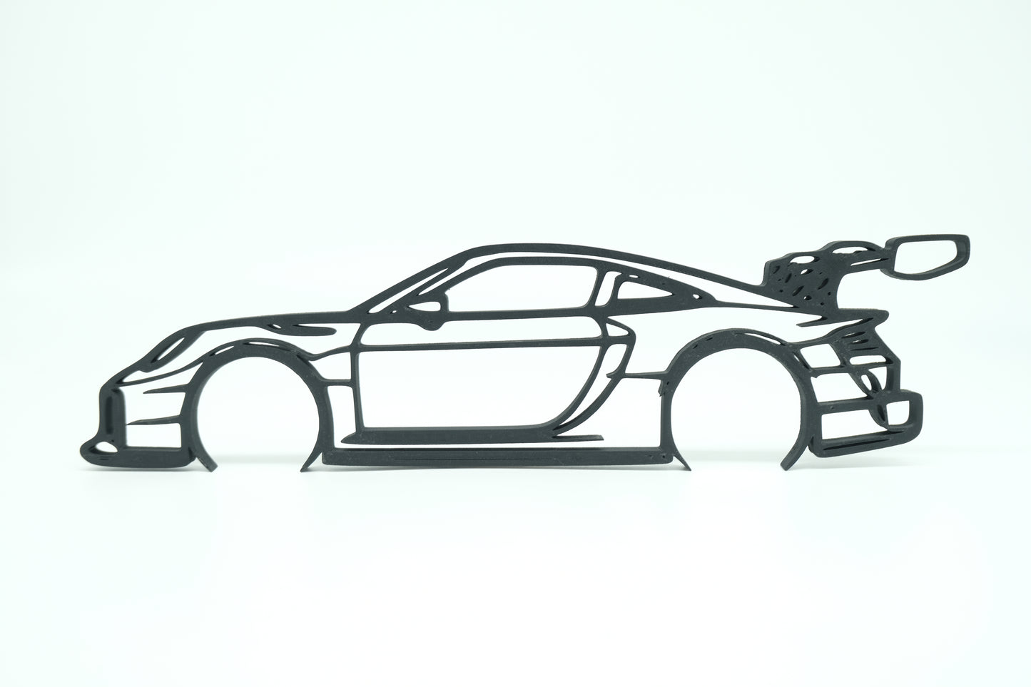 Porsche 911 GT2 RS Clubsport 3D Printed Wall Art, Racing Car Decor, Car Lover Gift