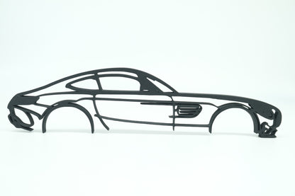 Mercedes-Benz AMG GT 3D Printed Car Silhouette Wall Art