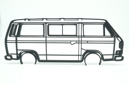 Volkswagen Transporter T3 3D Printed Van Silhouette Wall Art