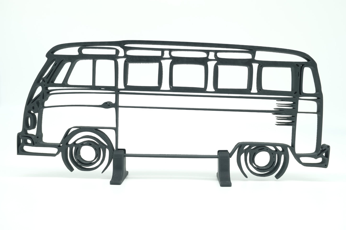Volkswagen Transporter T1 3D Printed Van Silhouette Wall Art