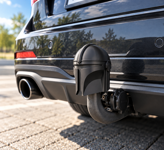 Mandalorian Car Trailer Hitch Cover