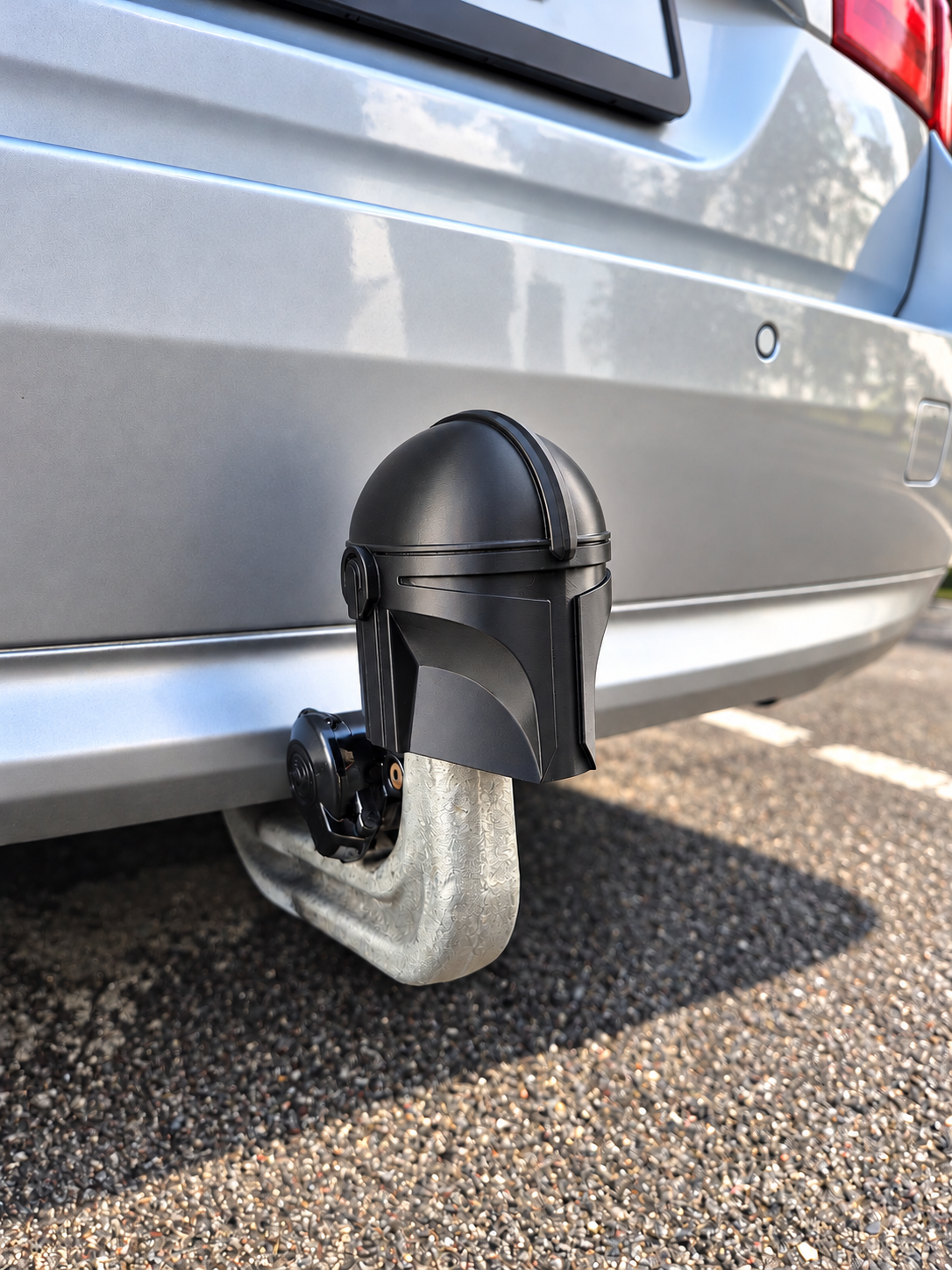 Mandalorian Car Trailer Hitch Cover