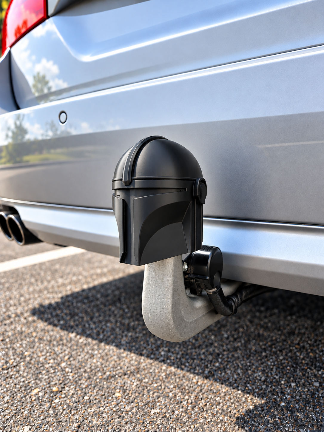 Mandalorian Car Trailer Hitch Cover