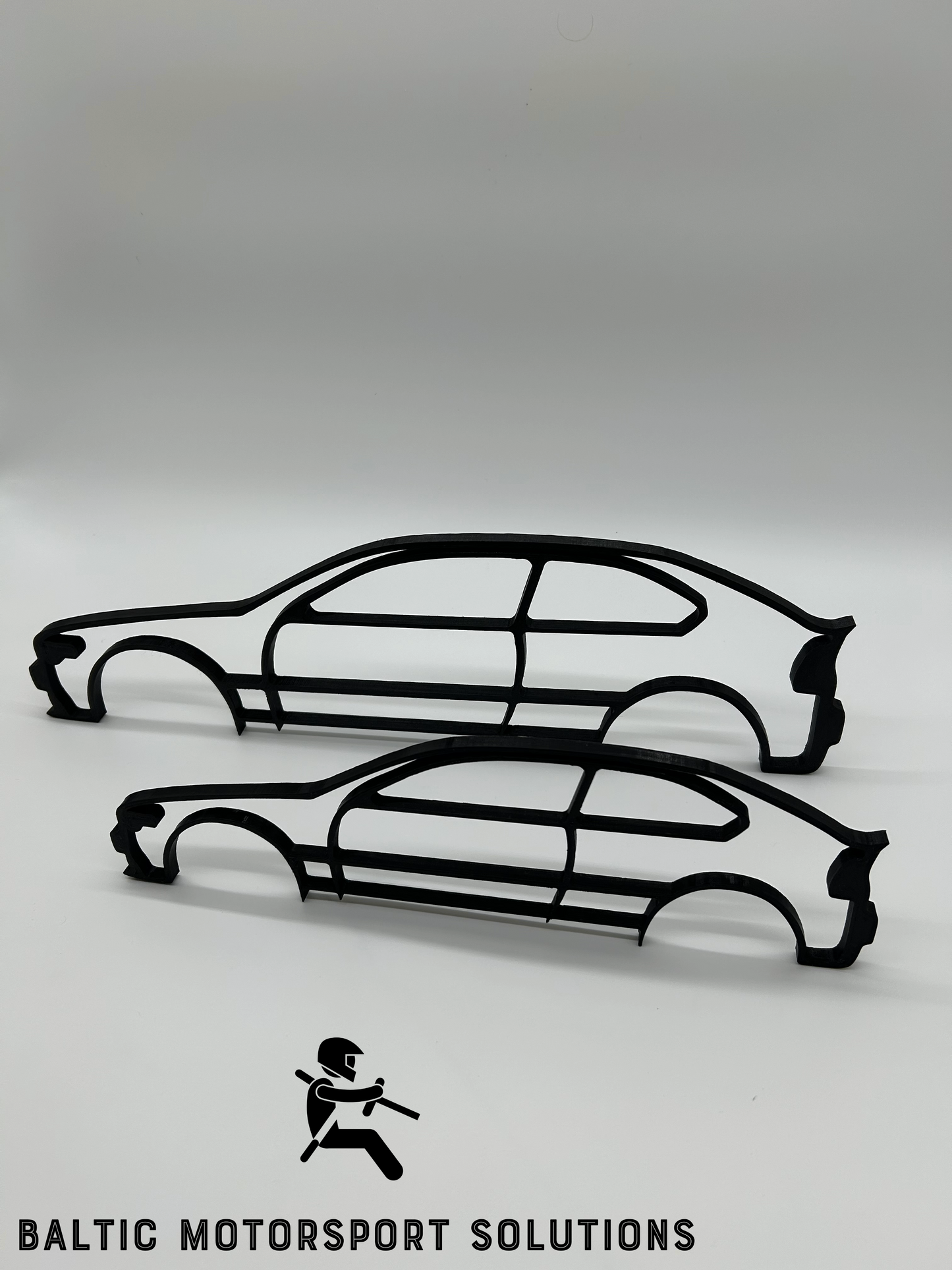 BMW E46 Compact Silhouette 3D Printed Wall Art