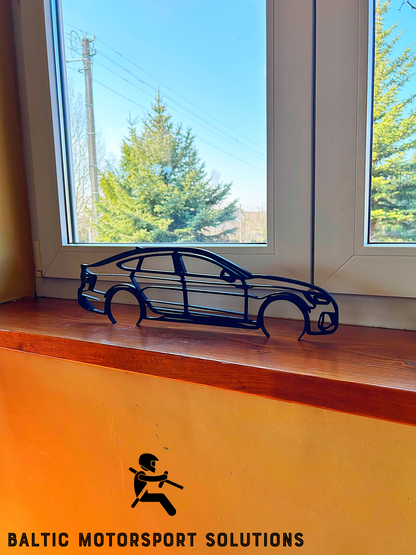 Audi RS5 SportBack 2022 Silhouette 3D Printed Wall Art
