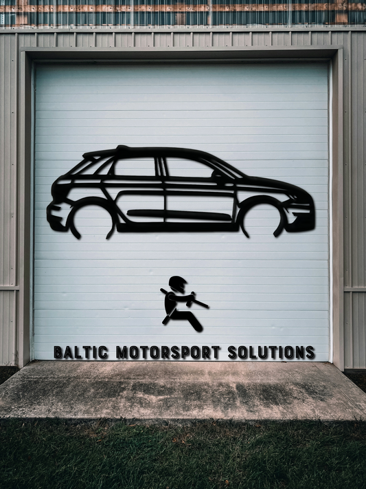 Audi A1 Sportback 2017 Silhouette 3D Printed Wall Art