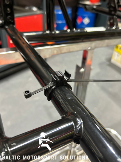 Go Kart Fuel & Throttle Cable Line Clamp Fits 28mm 30mm 32mm Chassis Racing Holder