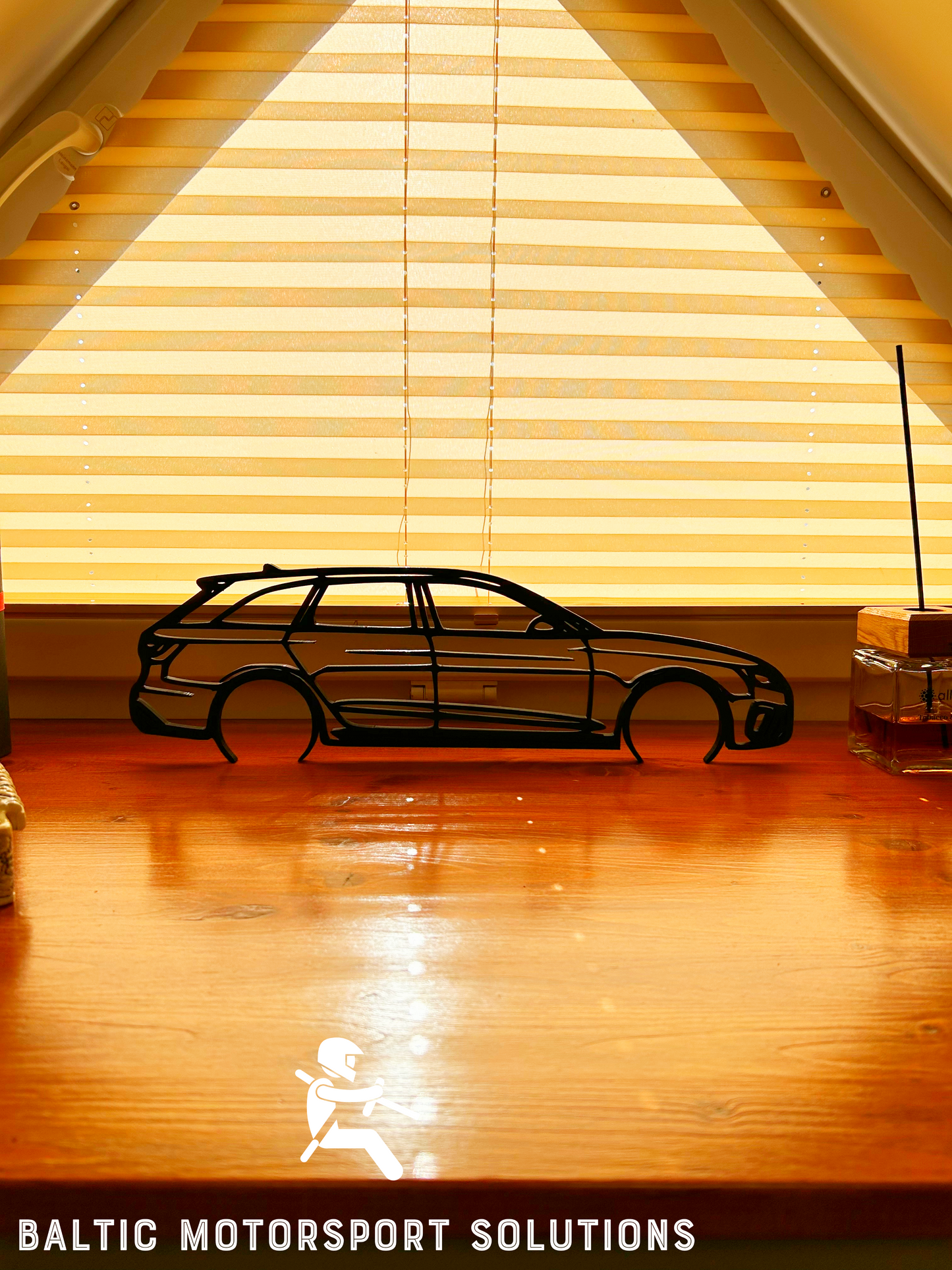 Audi RS4 Avant 2020 Silhouette 3D Printed Wall Art