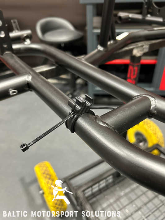 Go Kart Double Fuel Line Clamp For 28, 30, 32mm Chassis