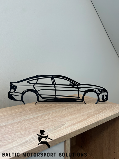 Audi RS5 SportBack 2022 Silhouette 3D Printed Wall Art
