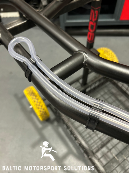 Go Kart Double Fuel Line Clamp For 28, 30, 32mm Chassis