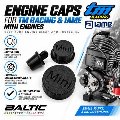 Go Kart Mini Group 3 Engine Caps Set – Exhaust, Intake & Spark Plug Hole Covers