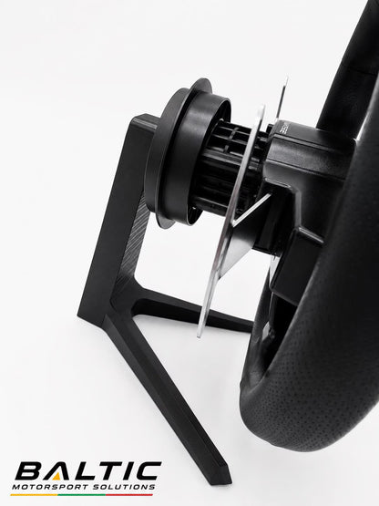 Fanatec Wheel Stand | QR2 Quick Release Storage Holder | Sim Racing Accessory | Desk & Rig Organizer |