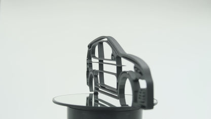 Volkswagen Golf 6 R Silhouette 3D Printed Wall Art