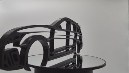 Audi RS4 Avant 2020 Silhouette 3D Printed Wall Art